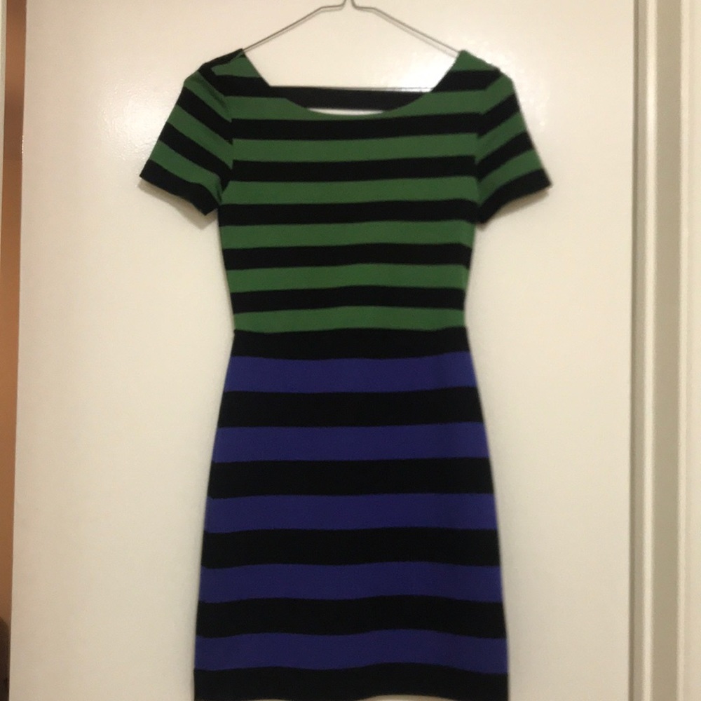 Striped mini dress